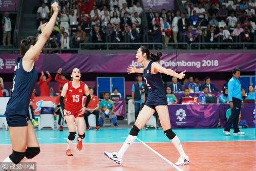 [高清組圖]中國女排3-0完勝泰國時隔8年再度摘金