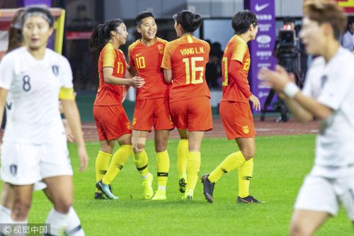 [高清組圖]王霜助攻古雅沙破門 中國女足1-0韓國