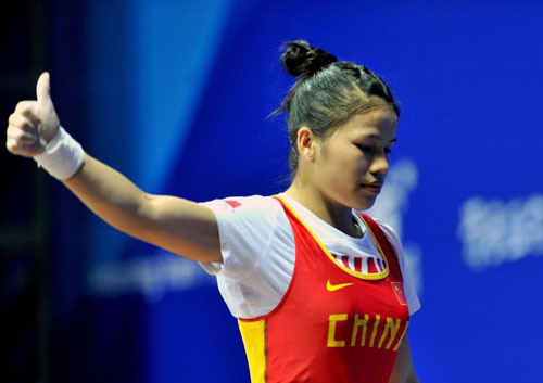 林冰蓮獲得女子53公斤級冠軍