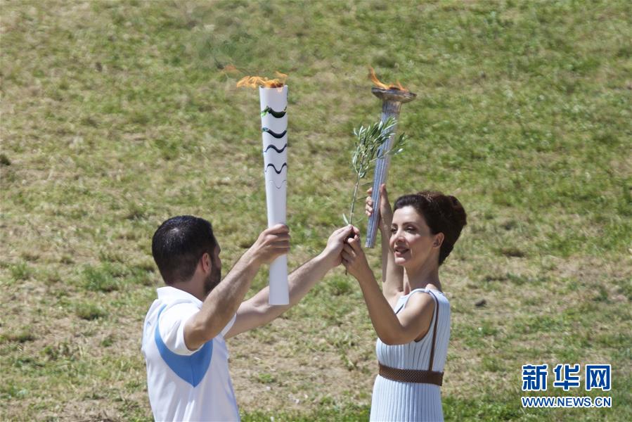 裏約奧運會舉行聖火採集儀式綵排