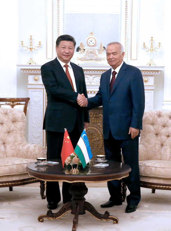 China and Uzbekistan have elevated ties to a comprehensive strategic partnership. 