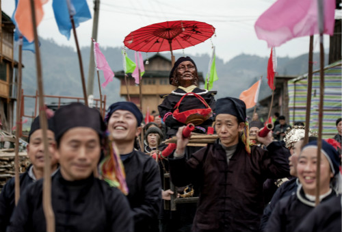 侗族群眾歡度“祭薩節”