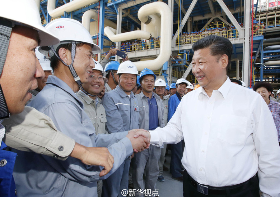 Xi spent three days in Ningxia, a less developed area with a high concentration of ethnic minorities in northwest China.