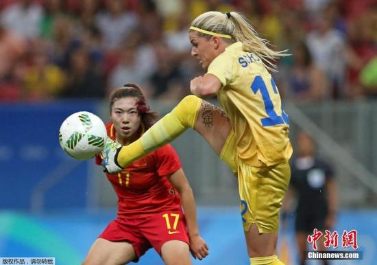 中國女足0：0瑞典