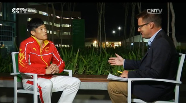 Interview with Cao Shuo, ranking 4th in triple jump