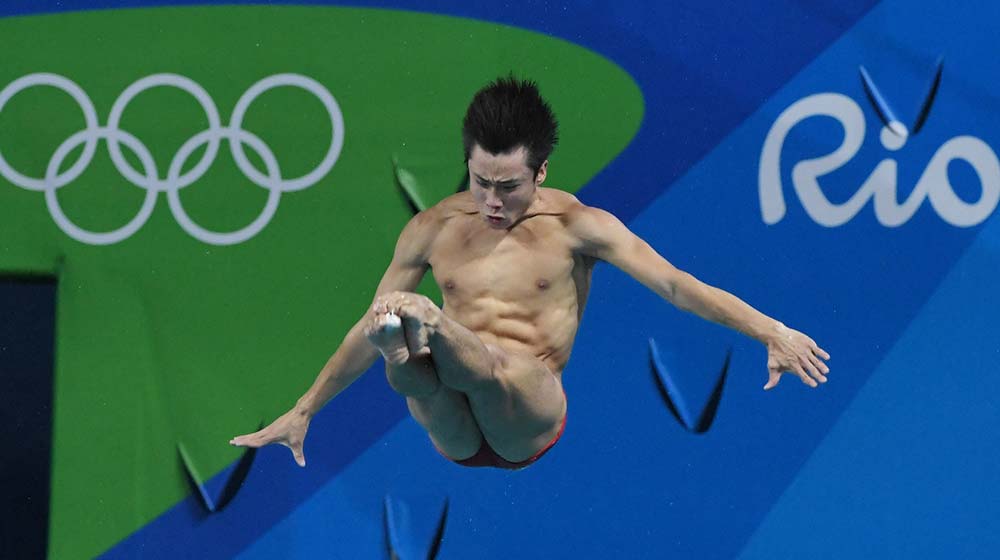 [高清組圖]男子跳水3米板曹緣奪冠 中國第16金！