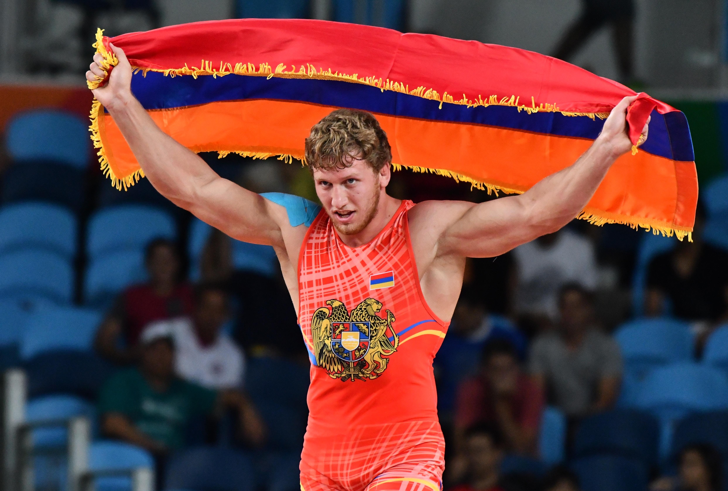 [高清組圖]摔跤男子98公斤級-亞美尼亞獲得首金