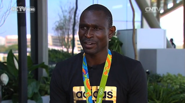  Interview with David Rudisha, gold medalist in 800 meters