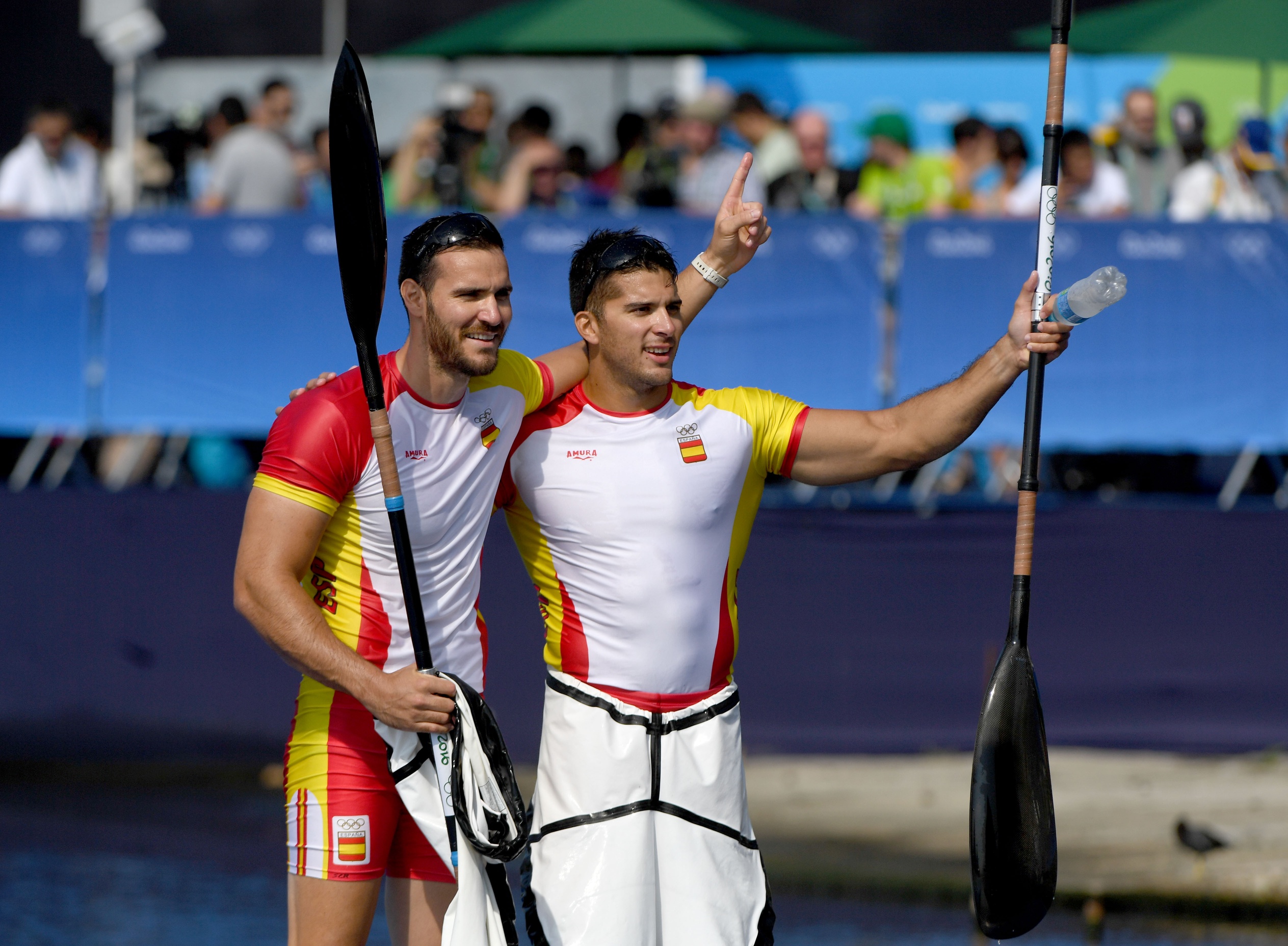 [高清組圖]男子雙人皮艇200米決賽 西班牙奪金