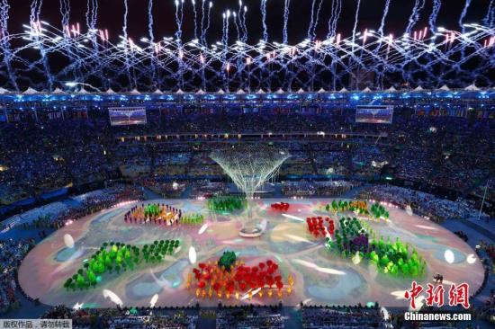 當地時間8月21日，2016里約奧運會閉幕式在馬拉卡納體育場內舉行