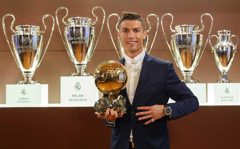 Cristiano Ronaldo wins fourth Ballon D