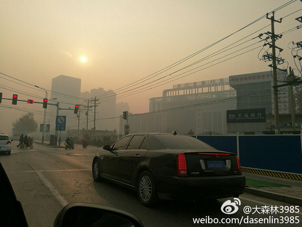 今冬來最持久霧霾戰將進入最嚴重時段 北京河北或爆表
