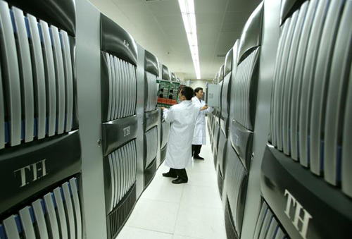 Using a Linux-based operating system, the Tianhe-One is one of the few Petascale supercomputers in the world.