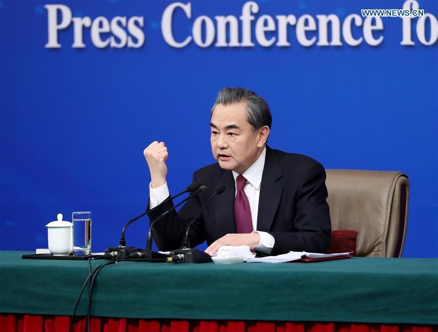 Chinese Foreign Minister Wang Yi answers questions on China