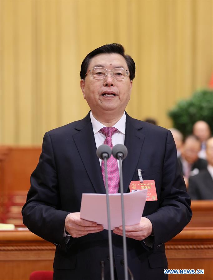 Zhang Dejiang, chairman of the Standing Committee of China