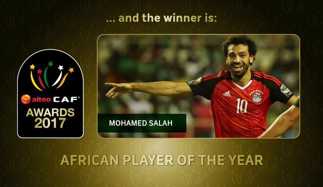 薩拉赫當選非洲足球先生