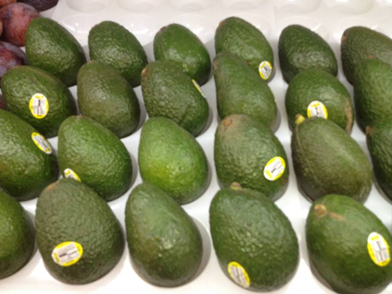 Avocados produced in Peru are exported to China.