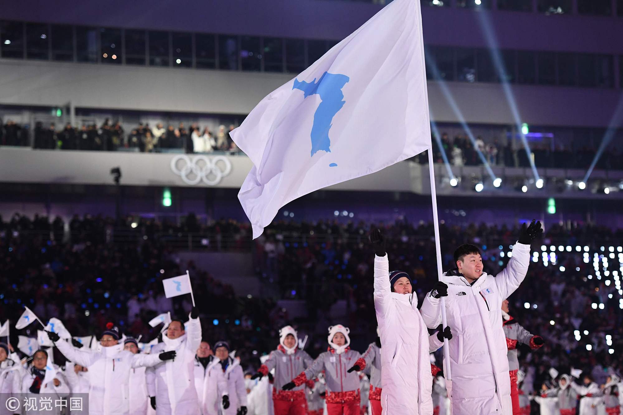 平昌冬奧會朝韓代表團再度“合體”