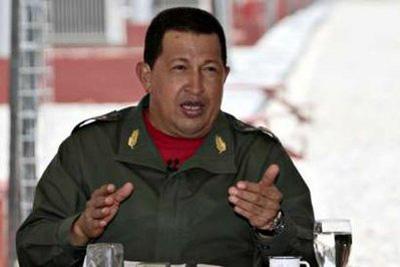 Venezuela's President Hugo Chavez speaks during his weekly broadcast 