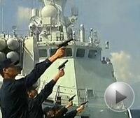 Chinese navy soldiers celebrate 1st anniversary of fleet's escort mission in Gulf of Aden