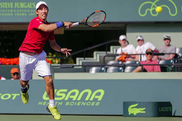 Nishikori outlasts Monfils 4-6, 6-3, 7-6