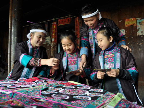 The Dong people are also famous for their remarkable culture and traditions. Dong embroidery -- which has been listed as an intangible cultural heritage -- is an important part of their legacy.