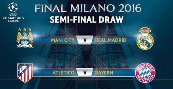 Man City vs. Real Madrid • Atletico Madrid vs. Bayern Munich