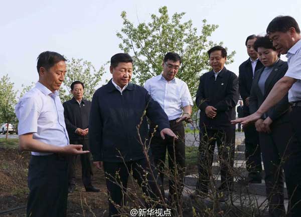 Chinese President Xi Jinping says both ecosystems and people