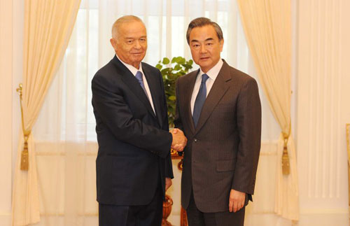 China is willing to work with Uzbekistan to boost strategic partnership and open up new prospects for mutually beneficial cooperation. The visiting Chinese Foreign Minister Wang Yi said during a meeting with Uzbek President Islam Karimov.