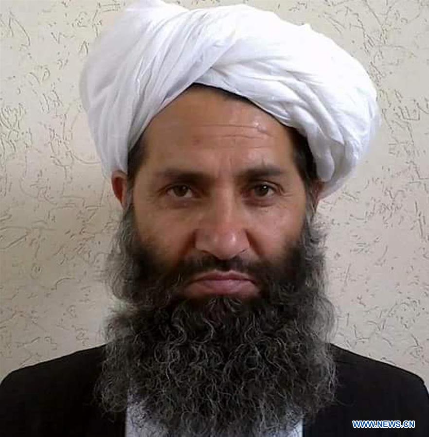  Undated photo released by Afghan Islamic Press (AIP), a Pakistan-based Afghan news agency, on May 25, 2016 to local media shows the new leader of Afghan Taliban Mullah Haibatullah Akhundzada. The Afghan Taliban on Wednesday confirmed the death of its leader Mullah Mohammad Akhtar Mansoor in an airstrike over the weekend. The Taliban has appointed Moulavi Haibatullah Akhundzada as its new leader to replace Mansoor, the militant group said in an online statement. (Xinhua/Afghan Islamic Press) 