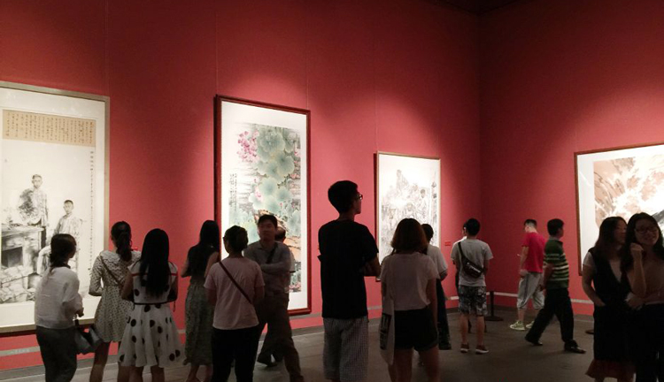 a painting exhibition has opened in Jinan, in east China