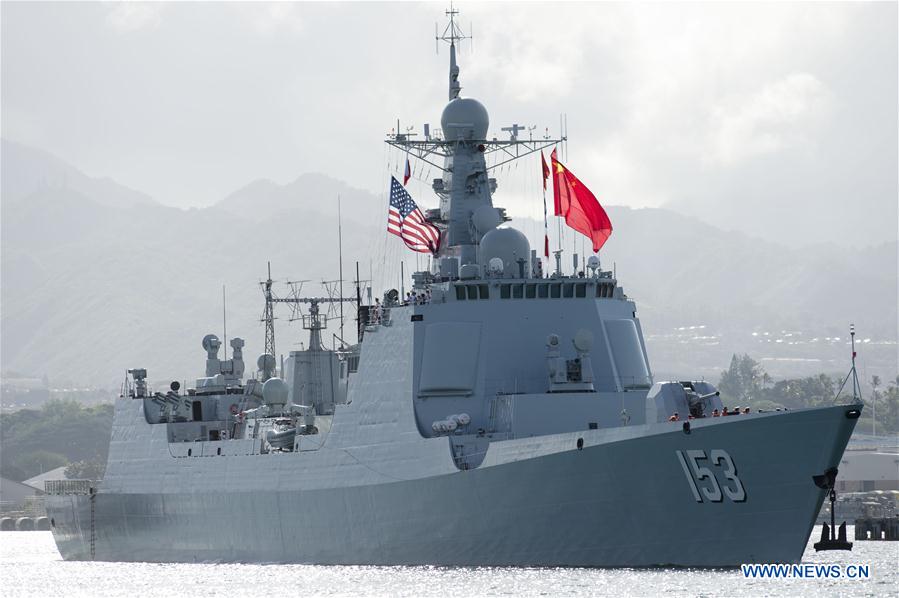 Chinese missile destroyer "Xi