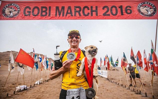 Edinburgh-based Dion Leonard, who met a stray dog on a 250km ultra-marathon across the Gobi desert in China, is determined to bring the dog to the UK. 