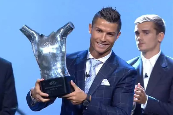 Ronaldo earns UEFA player of the year