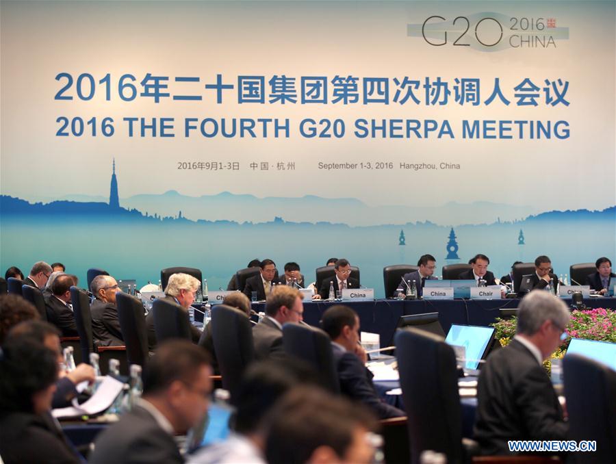 2016 The Fourth G20 Sherpa Meeting is held in Hangzhou, capital of east China