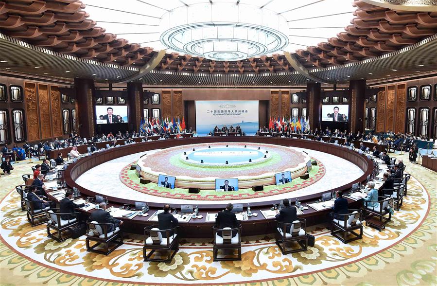 Chinese President Xi Jinping presides over the opening ceremony of the Group of 20 (G20) summit in Hangzhou, capital of east China