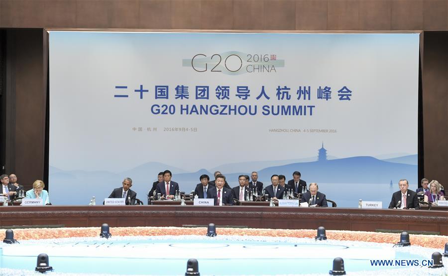 Chinese President Xi Jinping presides over the opening ceremony of the Group of 20 (G20) summit in Hangzhou, capital of east China