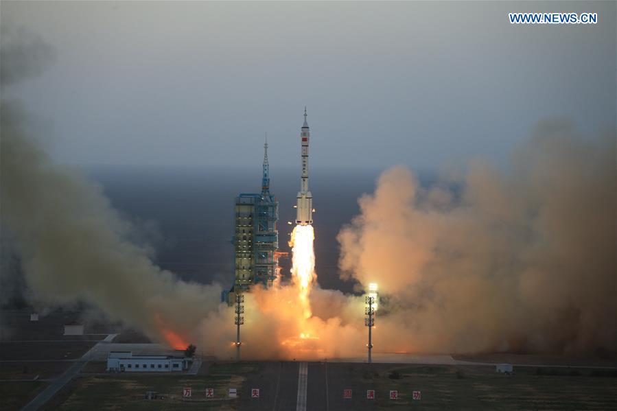 The Long March-2F carrier rocket carrying China