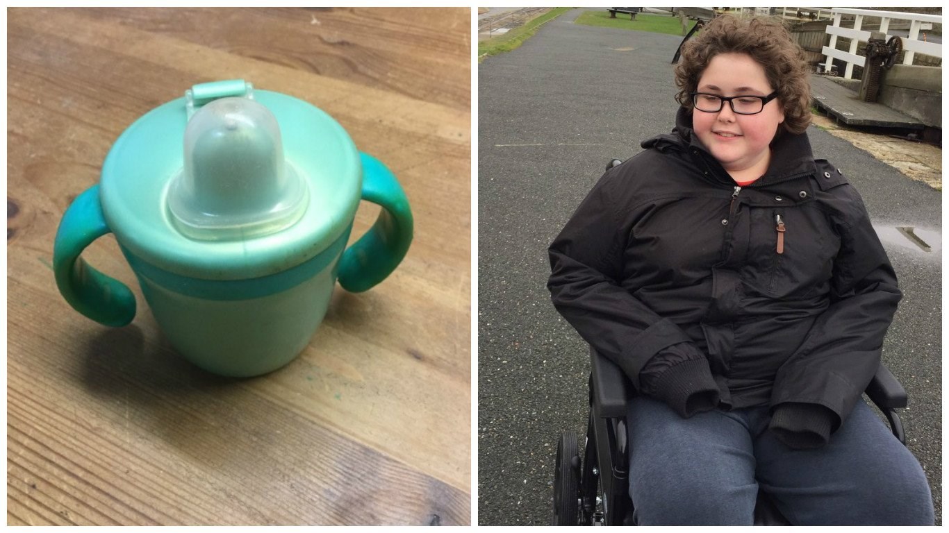 A boy with autism needed a replacement for his beloved sippy cup -- instead he got a thousand. Four machines and a dozen workers in a Chinese factory will be repurposed for a whole week, just to make about 1,000 Pearlized Green Tommee Tippee cups for...