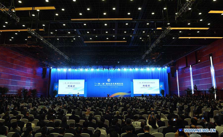 The opening ceremony of the Belt and Road Forum (BRF) for International Cooperation is held in Beijing, capital of China, May 14, 2017. (Xinhua/Zhang Duo)