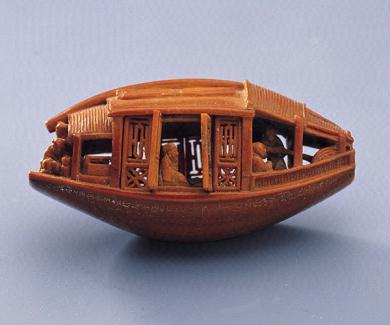 The Carved Olive-stone Boat