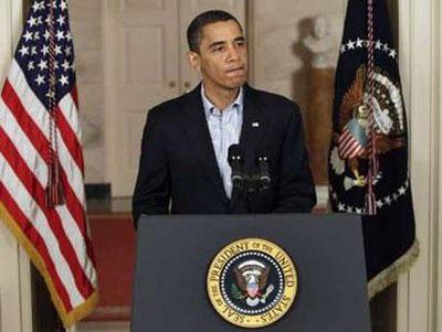 U.S. President Barack Obama makes a statement on health care and climate change at the White House in Washington December 19, 2009.REUTERS/Yuri Gripas