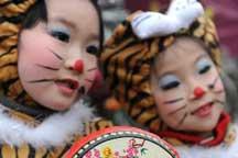 Tiger decorations around China embrace Lunar New Year 