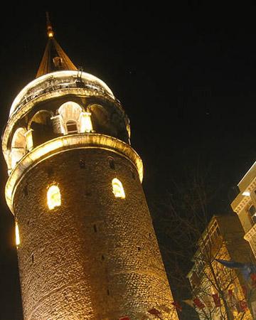 The Galata Tower was built in1384. It was the highpoint in the city walls of the Genoese colony called Galata. 