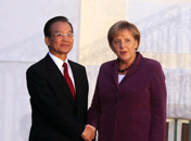 溫家寶與德國總理默克爾舉行會晤