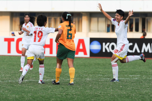 [高清組圖]U16女足亞錦賽 中國2-0澳大利亞進4強