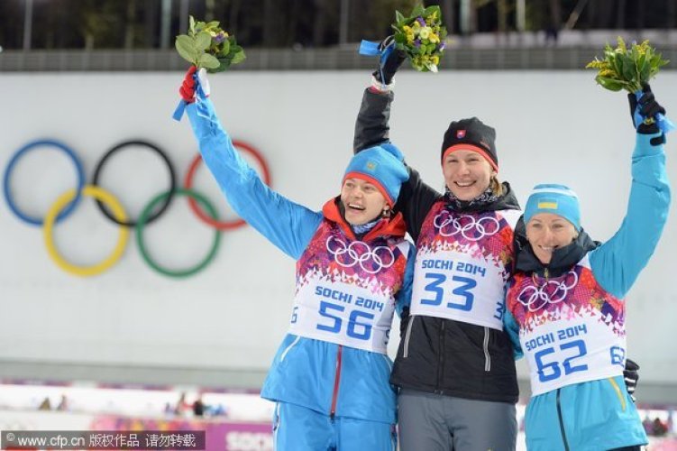 [高清組圖]冬季兩項女子7.5KM斯洛伐克衛冕