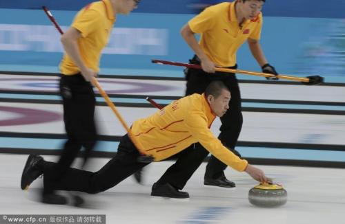 [高清組圖]男子冰壺循環賽 中國加賽5-6不敵瑞典