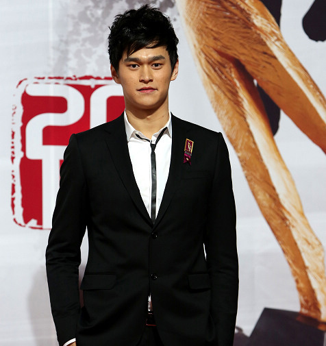 孫楊在2012年體壇風雲人物頒獎盛典上。
