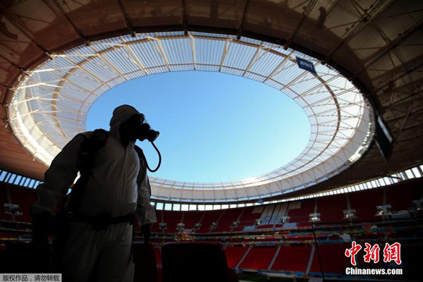 Brasilia realiza simulacro de incendio a propósito del Mundial